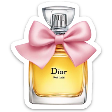 Dior perfume with bow sticker