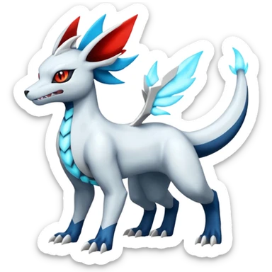 Salamence-Reshiram-Umbreon-Silvally-fusion (full body) sticker