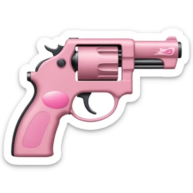 pink gun tattoo sticker
