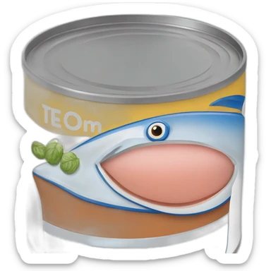 can of tuna showing a blue boat sticker