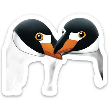 Cabo de pinguinos de madagascar enamorado sticker