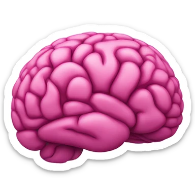Cerebro rosa  sticker