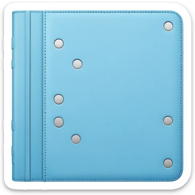 Pastel blue journal dot  sticker