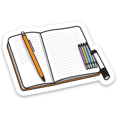 Colouring pens sticker