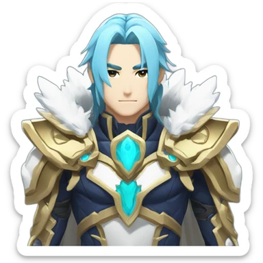 focalors hydro archon from genshin impact sticker