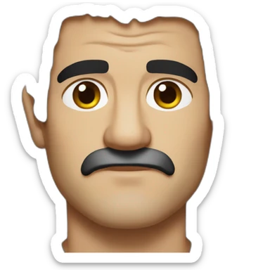 antonio banderas serious sticker