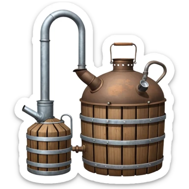moonshine still sticker
