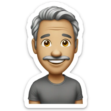 Cartoon caricature lined art comic sticker