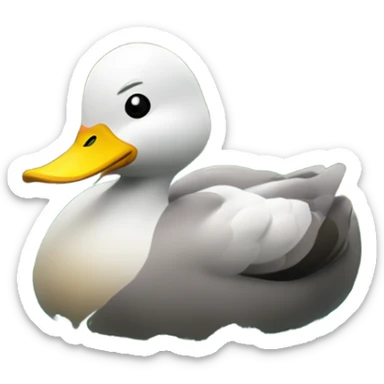 Just a dabbling duck in the creek of crypto currency  sticker