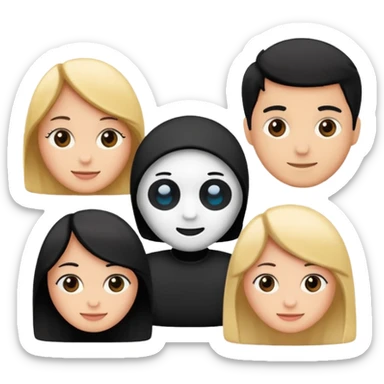 Friends written in English sticker