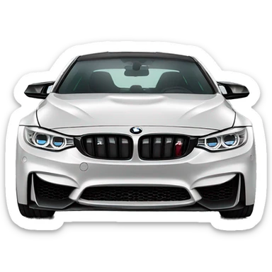 BMW m4 competition that says KLIPZ on the hood  sticker
