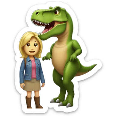 Tammy and the t-rex sticker
