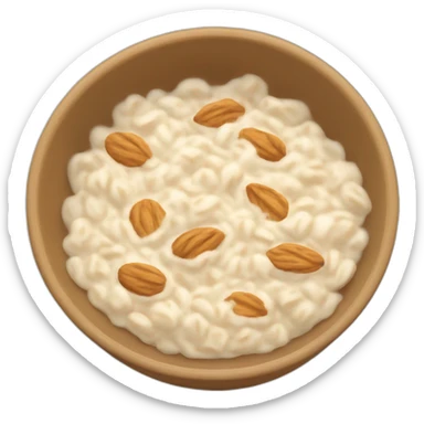 bowl of oatmeal sticker