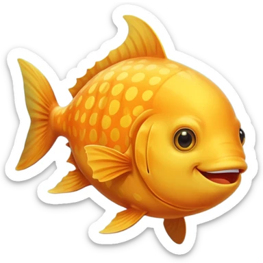 Sunfish Happy sticker