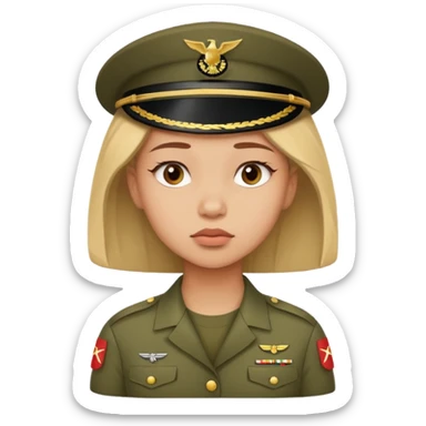 the girl thinks about the guy who is in the army sticker