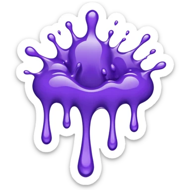 A purple paint splash sticker