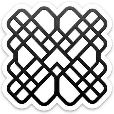 Grid sticker
