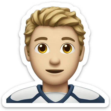 Ice hockey player sticker