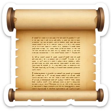 papyrus scroll sticker