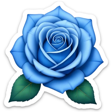 una rosa azul igual al emoji🌹 sticker