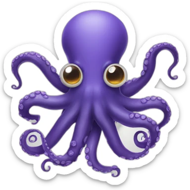 octopus with human arms sticker