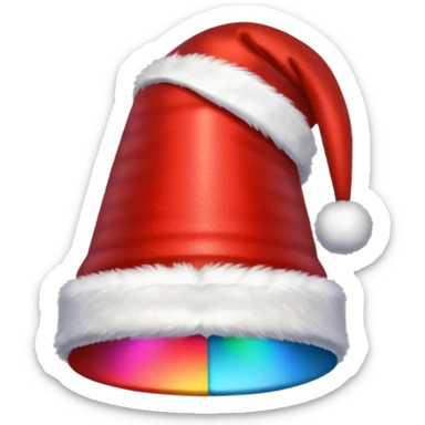 new year hat, christmas hat in telegram sticker style sticker