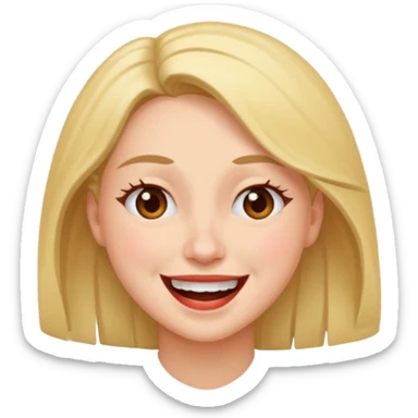 Giggling, trying not to laugh, and side eyeing  sticker