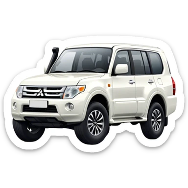 Mitsubishi Pajero - Mitsubishi (Model Year: 2021) (Iconic colour: White) sticker