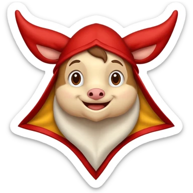 Crear un "Tió de Nadal - Cagatió" tipo Emoji Típico de Cataluña: Es un tronco con dos patas delanteras, una manta roja y marrón a cuadros que lleva una barretina catalana y tiene cara simpática. sticker