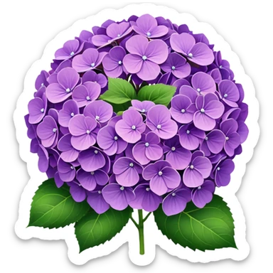 Purple Hydrangea sticker