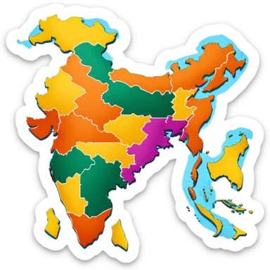 Bangladesh map  sticker