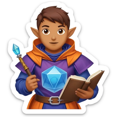 A tide pod person who is also a dungeon master from dungeons and dragons sticker