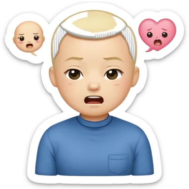 FOURTH NATTAWAT in a blonde bald hair
Convert the image into a set of chibi stickers (4x4 grid) outfit similar to this one including expressions of laughing being
angry,
crying, sulking, thinking, being sleepy, blowing kiss,winking, being suprised
 sticker