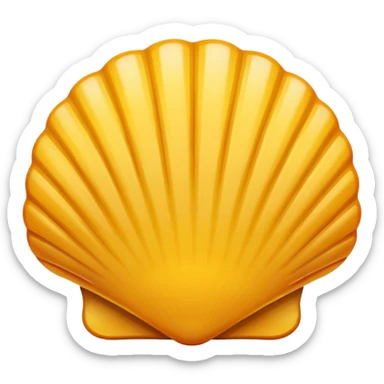 Shell white sticker
