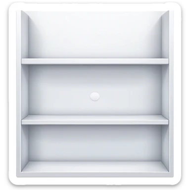 white shelves sticker