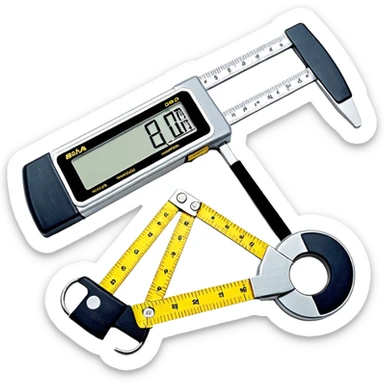 Skinfold caliper (plicometer)
Professional scale
Bioimpedance scale (BIA analyzer)
Stadiometer
Measuring tape
Anthropometric tape
Anthropometric calipers
Food scale
Body composition analyzer
Height rod
Flexible measuring ruler sticker