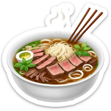 bowl of pho bo sticker