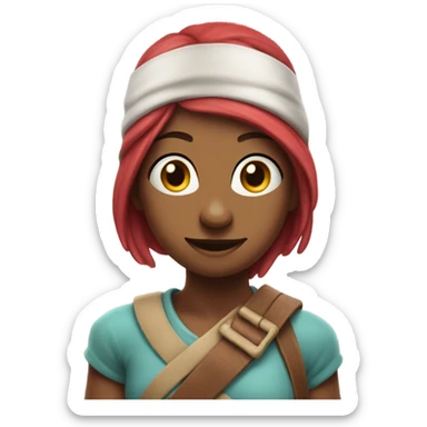 Smirking Wenda from Sprunki sticker