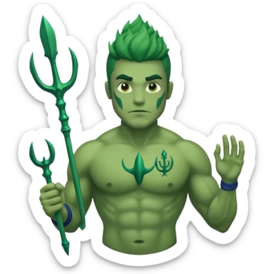 atlantis man OF THE SEA sticker