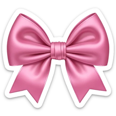 Pink Bow hair accessories  sticker