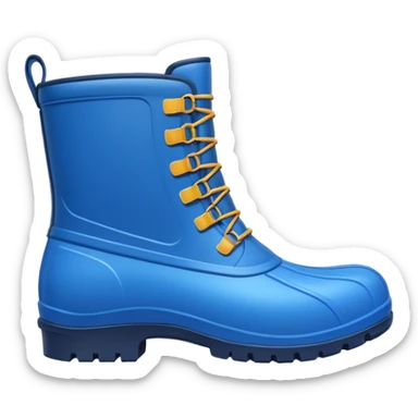blue waterproof boots sticker