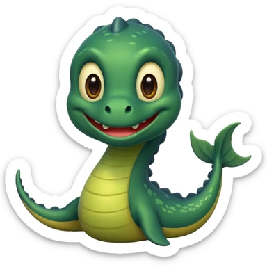Create an emoji of Lochness monster sticker
