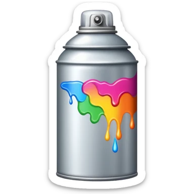 bombe de peinture sticker