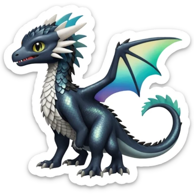 Shiny Toothless-Trico-Silvally-Fakémon-hybrid-creature (full body)  sticker