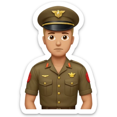 Drill instructor arms hip sticker