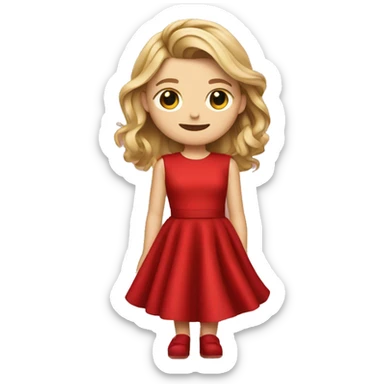 Chloe grace moretz wearing red dress sticker