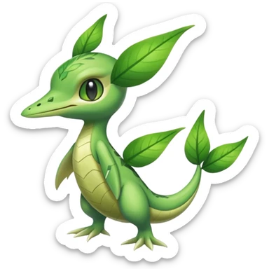 Larvitar-Celebi-Snivy-hybrid-fusion (full body) sticker