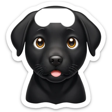 Black Labrador sticker