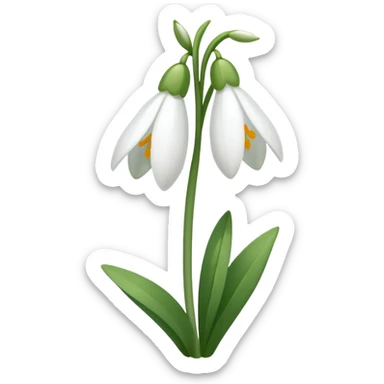 Can u make mi a small snowdrop flower emoji so i can put it in my description on instagram sticker