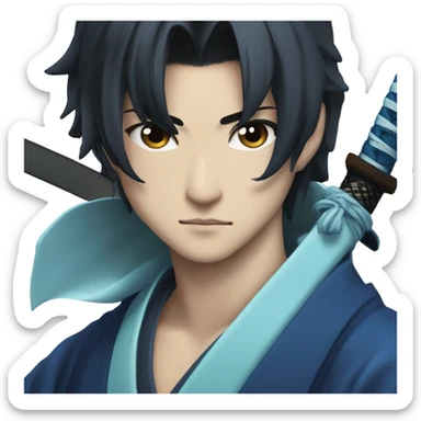 Giyuu tomioka from demon slayer  sticker